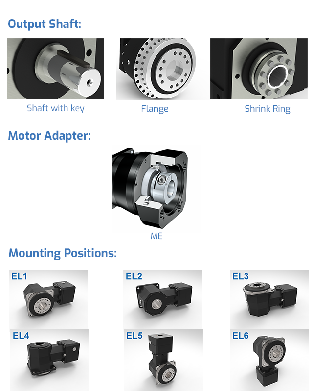 Right Angle Servo Gearbox Helical Bevel Gearbox STOBER