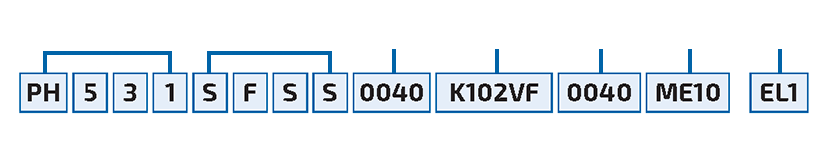 PHK series part number