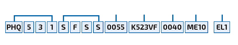 PHQK series part number