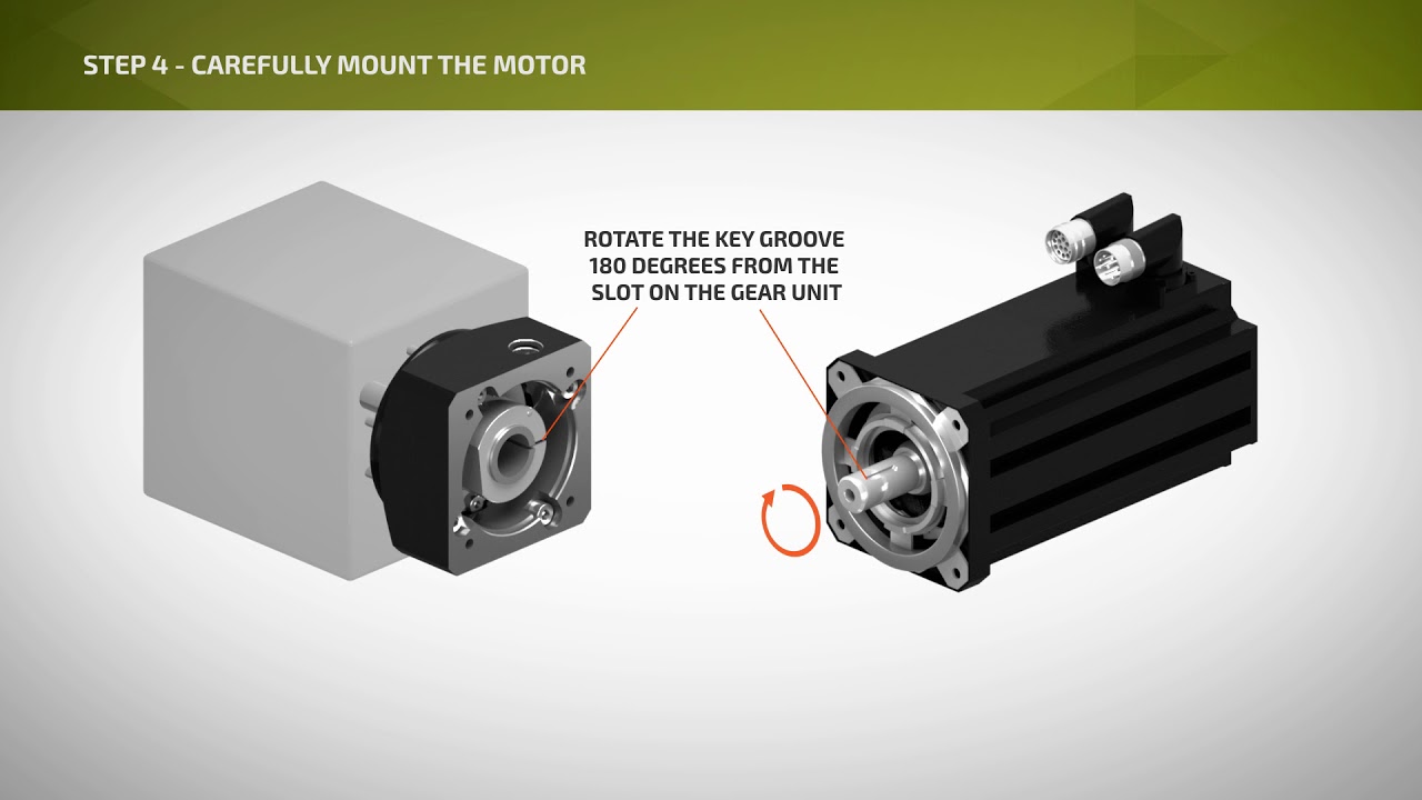 stober servo motor mounting vide